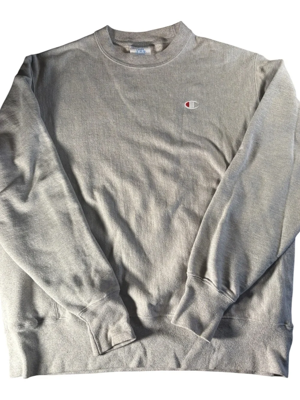 Vintage 90’s Champion Men’s Gray Crewneck Sweatshirt